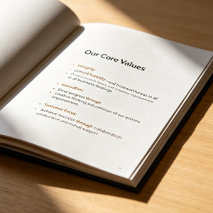 Customized Corporate Values ​​Handbook Plan
